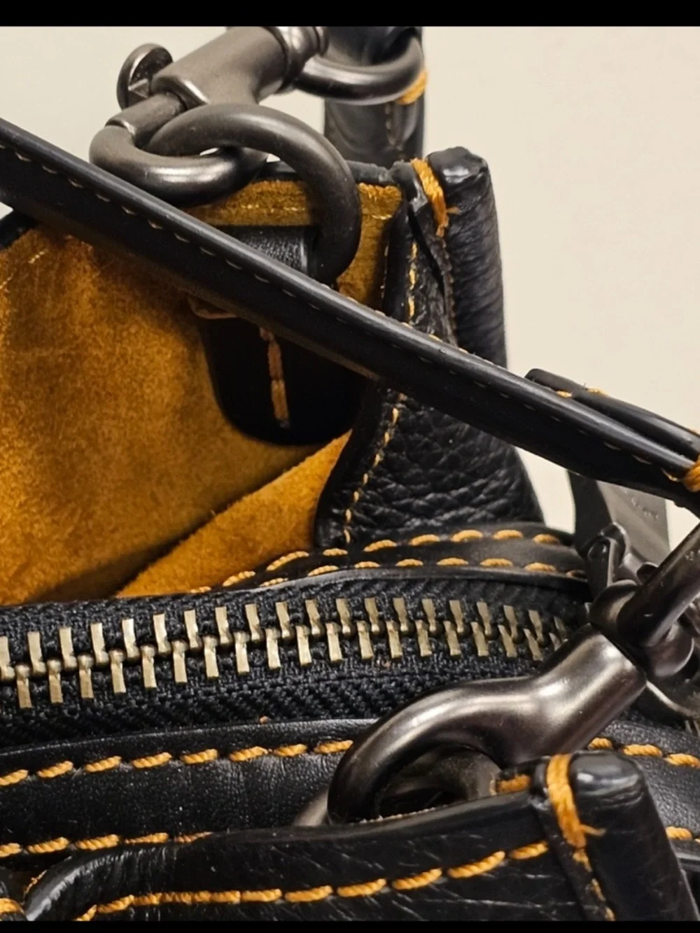 Coach Rogue Pebble Leather Multihandle